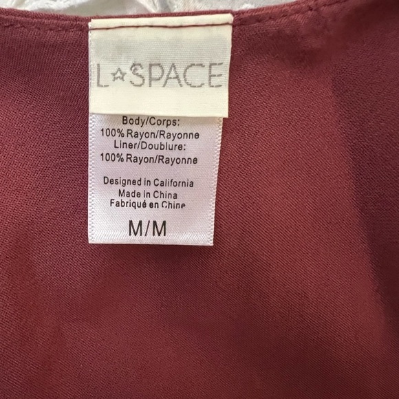 L*SPACE GOA Swim Maxi Wrap Dress Size Medium - Picture 10 of 10